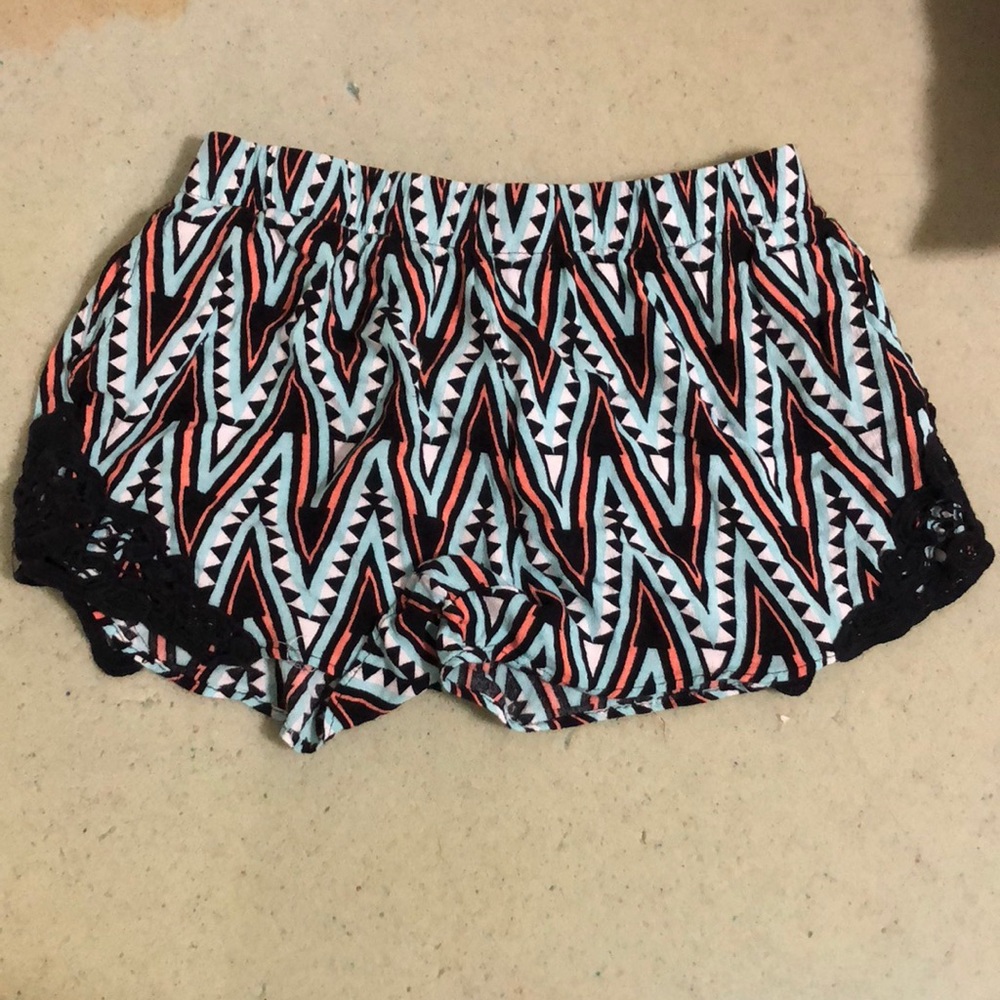 aztec pattern shorts